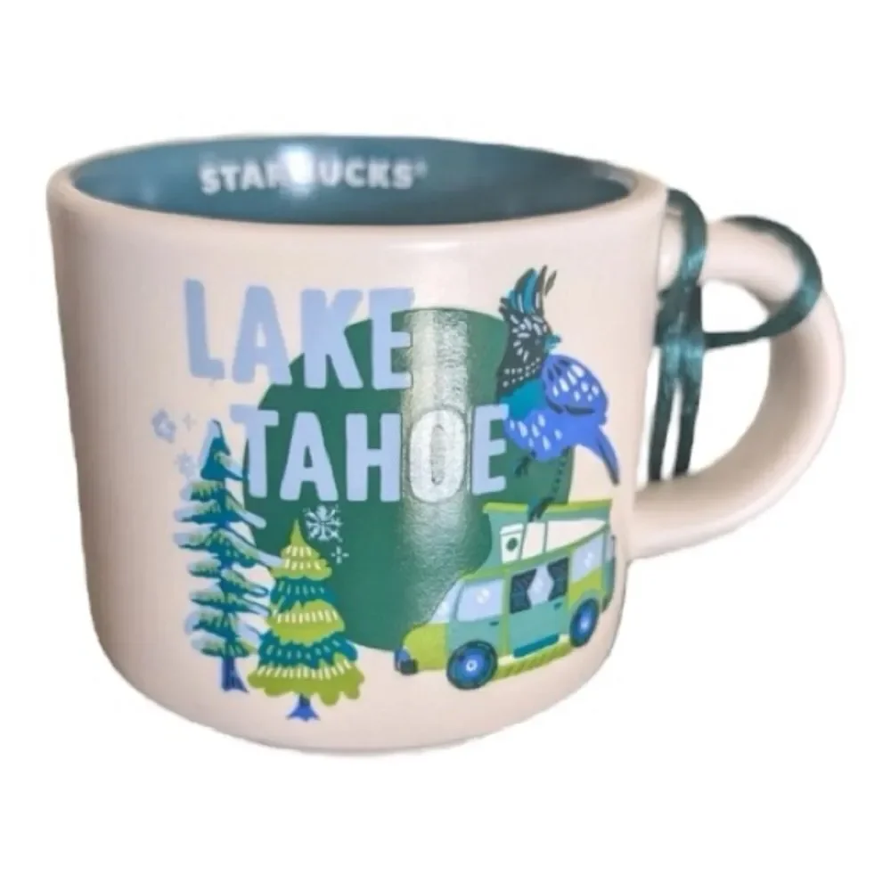 Starbucks Lake Tahoe full size and mini Mug Duo Discovery series NEW NWT